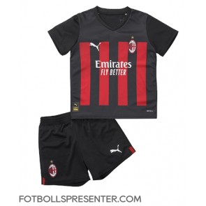 AC Milan Hemmatröja Barn 2022-23 Kortärmad (+ korta byxor)